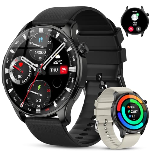 Smart Watch for Men Women Fitness: Waterproof Running Digital Mens Watches Step Pedometer Tracker Make Answer Call Smartwa...