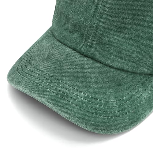 WRINGKIT 6 Pieces Washed Plain Baseball Cap, Unisex Vintage Cotton Baseball Cap, Distressed Twill Adjustable Golf Dad Hat,...