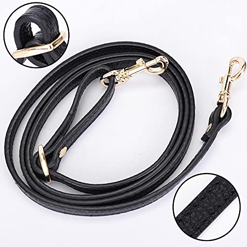 VanEnjoy Adjustable Genuine Leather Crossbody Straps Replacement - Width 1/2“, Length 25”-51”