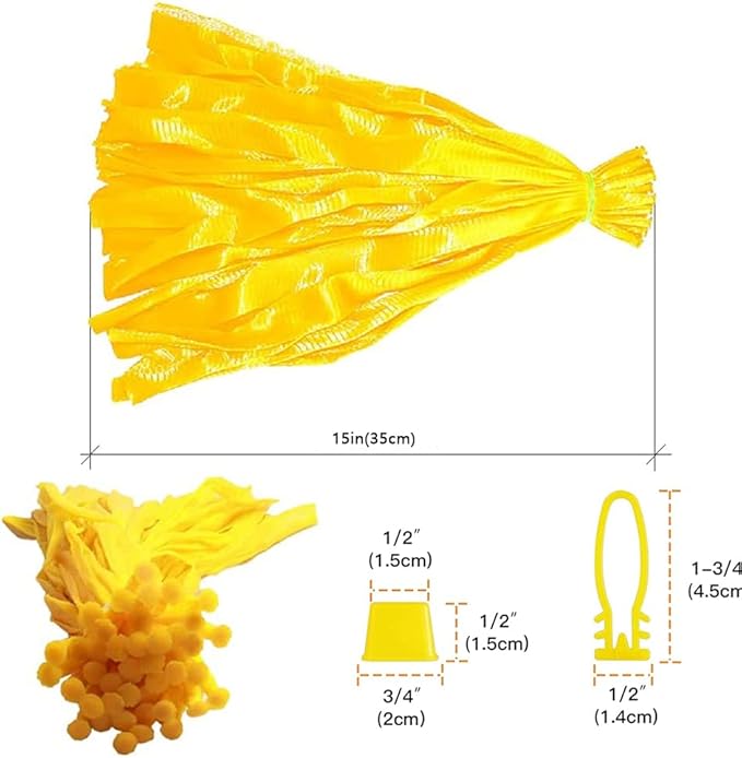 100pcs Seafood Boiling Bags with Loop-Style Closures, Plastic Reusable Reusable Nylon Mesh net, Mesh Produce Bags, Mesh Onion Bags, Fruit and Vegetable Produce Bag