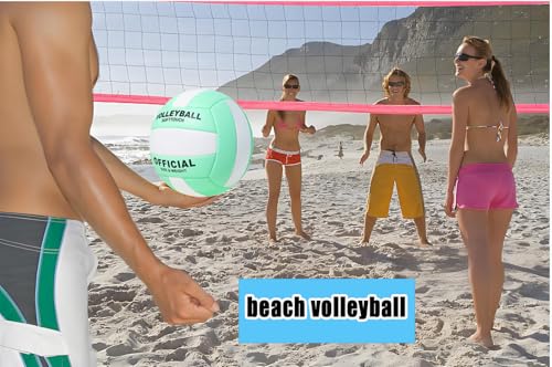 ZLY Volleyball,Official Size 5 Volleyballs for Indoor Outdoor,Soft Touch Volleyballs for Beach Play Pool Training Game wit...