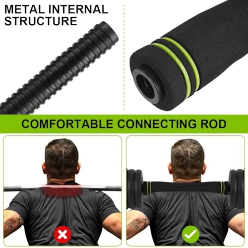 Adjustable Dumbbell Set, 30/44/66/88Lbs Free Weight Set with Connector, 4 In1 Dumbbells Set Used As Barbell, Kettlebells, ...