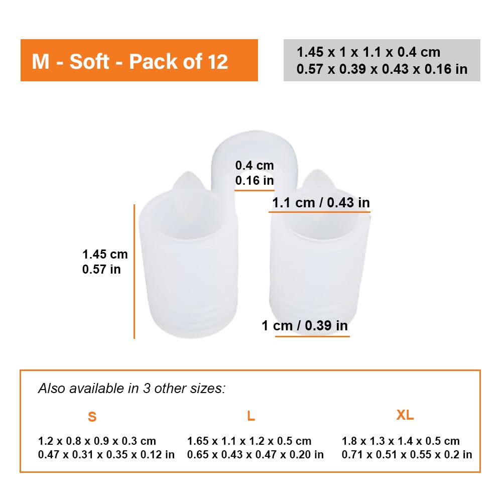 Nose Vent Sinus Relief Dilator (Pack of 12 Medium Size) Soft Vents - A Simple Solution for Nasal Snorers - Reusable Snoring Device to enjoy a peaceful night's sleep - by Mobi Lock