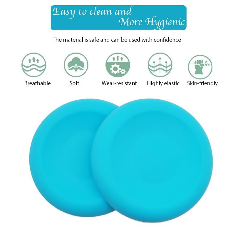 Silicone disc yoga anti-slip mat, fitness sports knee and elbow pads disc mat(Light Blue)