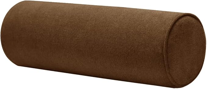 Cylinder Round Memory Foam Support Pillows 17.8X6 Cervical Neck Roll Pillow with Pillowcase Soft, Comfortable and Breathable for Sleeping, Chair, Car, Sofa，Travel Coffee