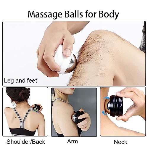 Flyfan Cold Massage Roller Ball - Stocking Stuffers Gifts for Men Women Teens Boys，Stays Cold for 6 Hours,Sports Fitness R...