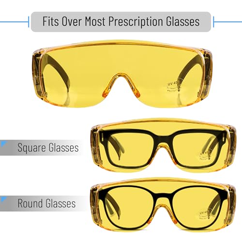 UNCO- Safety Goggles Over Glasses, Protective Goggles, Anti Fog, Work, Safety Glasses Over