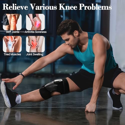 CuPiLo Portable Knee Massager for Pain Relief & Arthritis [2026 Upgraded] - Cordless Electric Knee Brace with Heat, Vibrat...