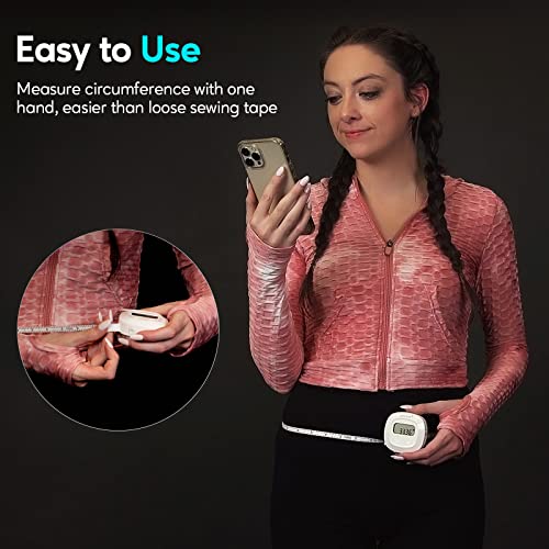 arboleaf Digital Body Tape Measure, 60in Body Measuring Tape, Bluetooth Measuring Tape for Body Measurements with App, Bod...