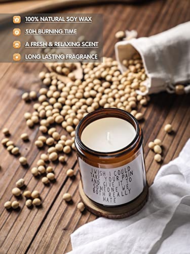 Get Well Gifts for Women, Take Your Pain Candle,Get Well Soon Gift for Women After Surgery,Funny Present for Her,Inspirati...