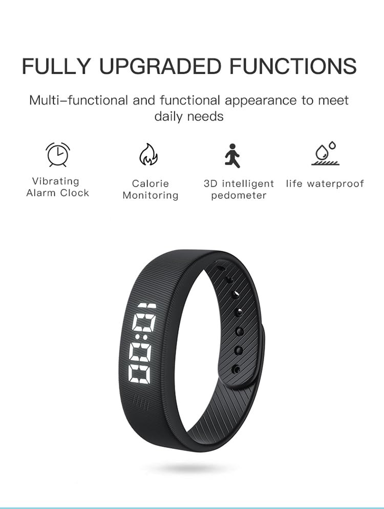 Gosasa Lightweight LED Digital Sport Watch Waterproof Fitness Tracker with Calorie Counter, Pedometer, Vibrating Alarm, US...
