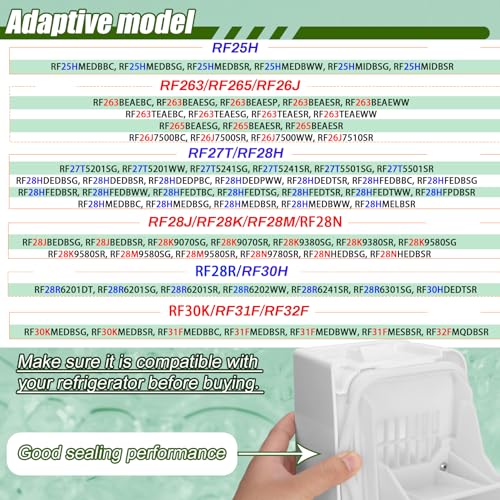 DA97-14474C, DA97-14474A Ice Container, DA97-12604D Ice Bucket Compatible with Samsung RF25, RF263, RF265, RF28, etc Serie...