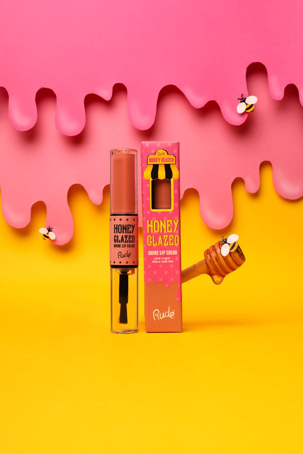 RUDE Honey Glazed Matte Ultra Shine Lip Gloss Color (Plain)