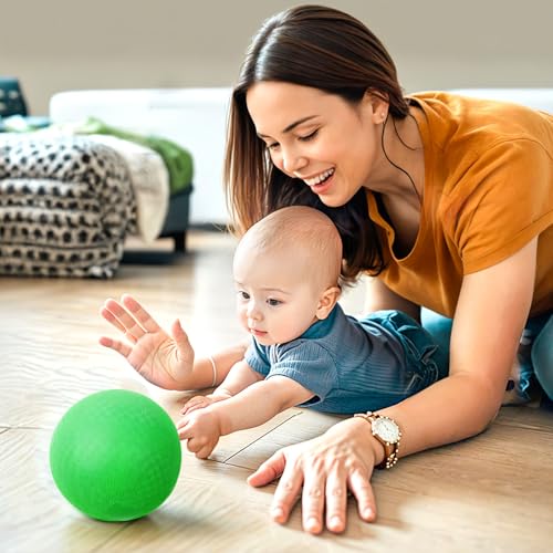 Shindel 6PCS Playground Ball with Air Pump, 5inch Inflatable Dodge Ball for Kids Indoor Outdoor