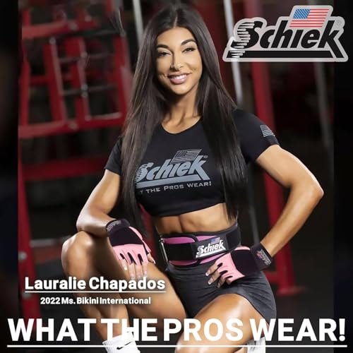 Schiek Sports 520 Women's Gloves - Fingerless Weightlifting Gloves for Women