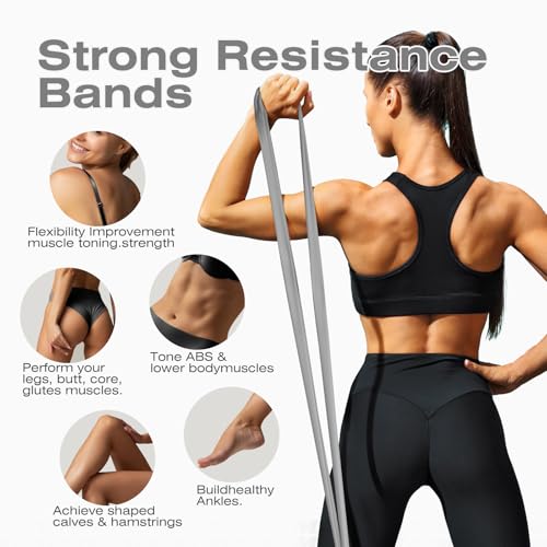 Resistance Band 50 Yards Elastic Exercise Fitness Band Roll for Home Training, Physical Therapy, and Yoga…