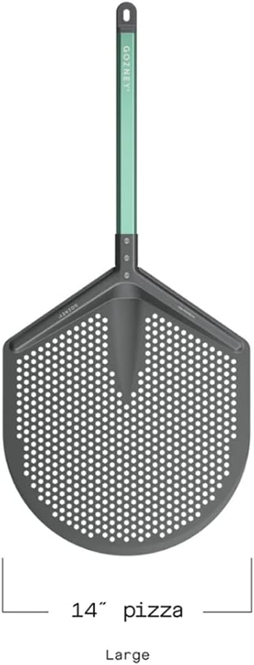 Gozney Pro Placement Peel for 14" Pizzas, Compatible W/All Gozney Ovens except Tread or Roccbox pizza ovens, 100% Aluminum Design, Fully Perforated Blade & Replaceable Handle