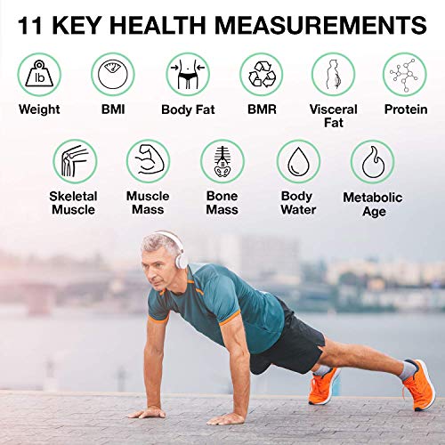 Korescale Digital Smart Scale with BMI, Body Fat, Muscle Mass, Weight | Highly Accurate Bathroom Scales, Bluetooth Composi...