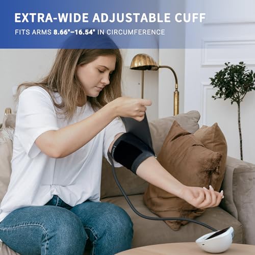 @AL21 Blood Pressure Monitor for Home Use, Upper Arm Digital Accurate and Portable Blood Pressure Monitor with Large Cuff,...