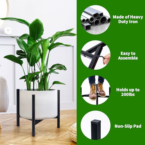 Airpark Plant Stand Indoor Adjustable, Metal Modern Plant Stands, Heavy Duty Stable Plant Pot Flower Holder Indoor Outdoor...