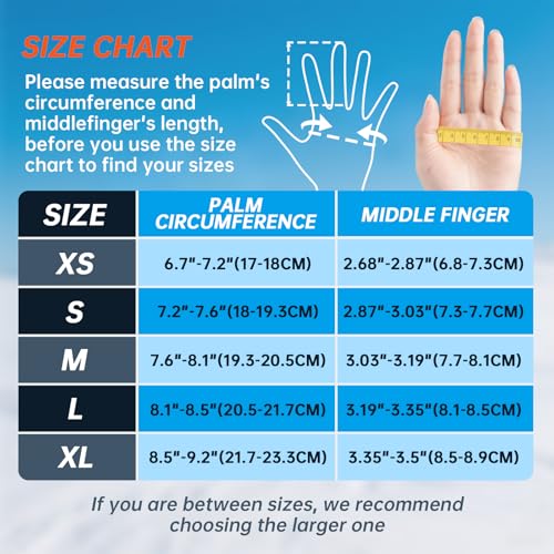 Winter Gloves for Men Women, Waterproof Windproof Anti-Slip 10 Fingers Touch Screen Gloves with Thermal Lining for Cold We...