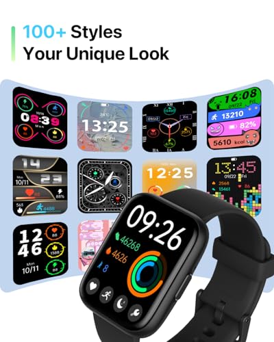 Smart Watch with Alexa Built-in, 1.83" HD Touchscreen Fitness Tracker with Bluetooth Calling, 120+ Sports Modes, Heart Rat...