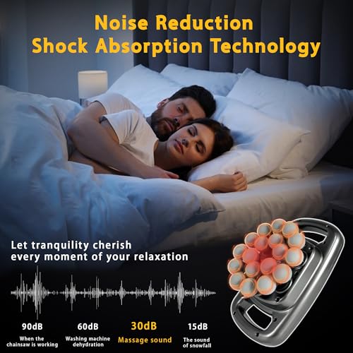 HYUVCX 18 Head Massage Gun Set, Massage Gun Deep Tissue Portable with 9 Modes 9 Intensities, Massager for Legs, Waist, Nec...