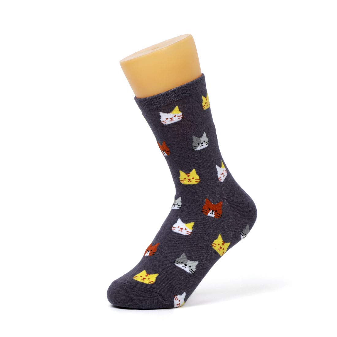 DOBIKULU Womens Cotton Casual Socks Cute Animal Cat Socks Crew Novelty Lovely Print Pattern, Female Presents for Cat Lovers, Gifts Ideas for Mom Lady