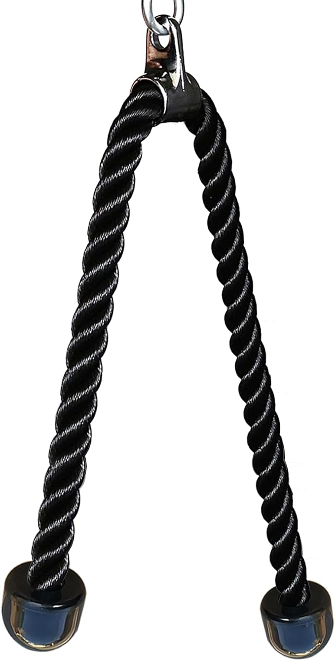 KORIKAHM Long Tricep Rope, Rope Pull Down Attachment 47 55 63Inch Length Long, Tricep Rope Cable Attachment, Tricep Pull D...