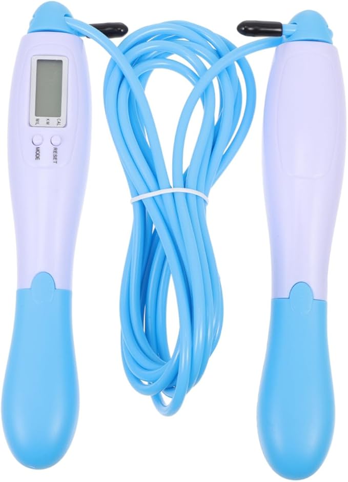 Alipis Electronic Counting Jump Rope Fitness Training Steel Wire Exercise Skipping Rope Digital Counter Outdoor Workout Ho...