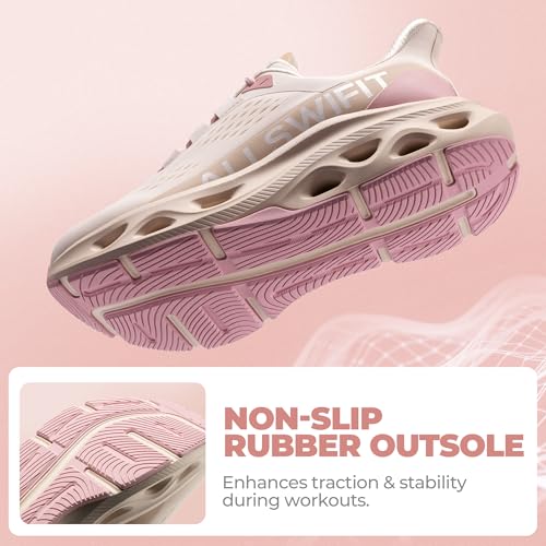ALLSWIFIT Women's Slip On Walking Shoes Non Slip Cushioning Hands Free Comfort Workout Gym Athletic Casual Breathable Runn...