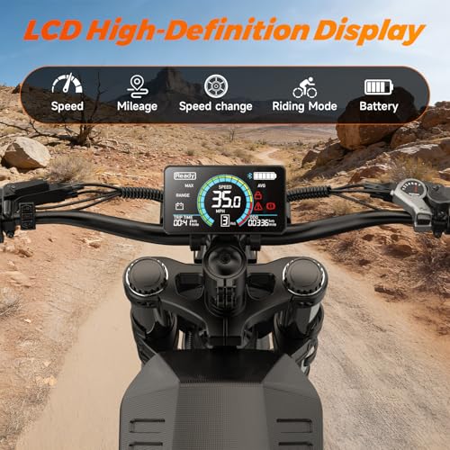 GLOBALKEEP Peak 3000W Fat Tire Electric Bike for Adults, 52V 40AH 120-Mile Long Range E-Bike with UL2849 Certified Waterpr...