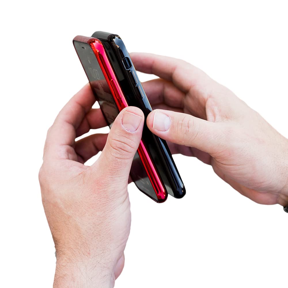 CellSNAPP! Universal Dual-Cellphone Carrier - Holds 2 Phones, Black, ABS Plastic, Strong Neodymium Magnets, Ideal for iPhone & Android
