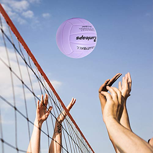 Runleaps Volleyball, Waterproof Indoor Outdoor Volleyball for Beach Game Gym Training (Official Size 5)