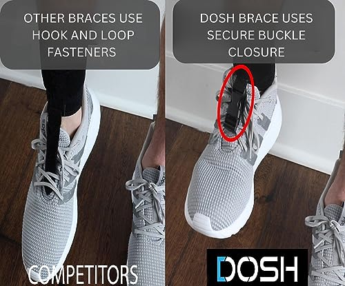 Dosh AFO Foot Drop Brace - Drop Foot Brace for Walking - AFO - Unisex (Black)