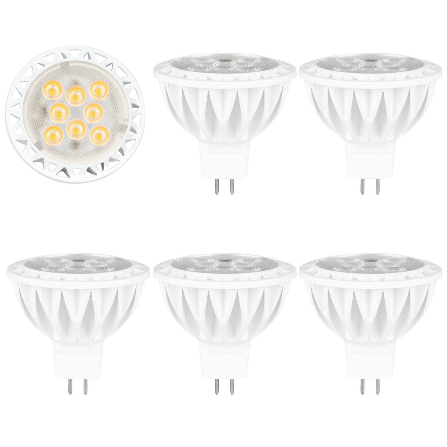 Kapata Mr16 Led Bulb Dimmable 50W Halogen Replacement Gu5.3 Base Led Light Bulbs For Recessed Lighting  Track Lights (Daylight White)