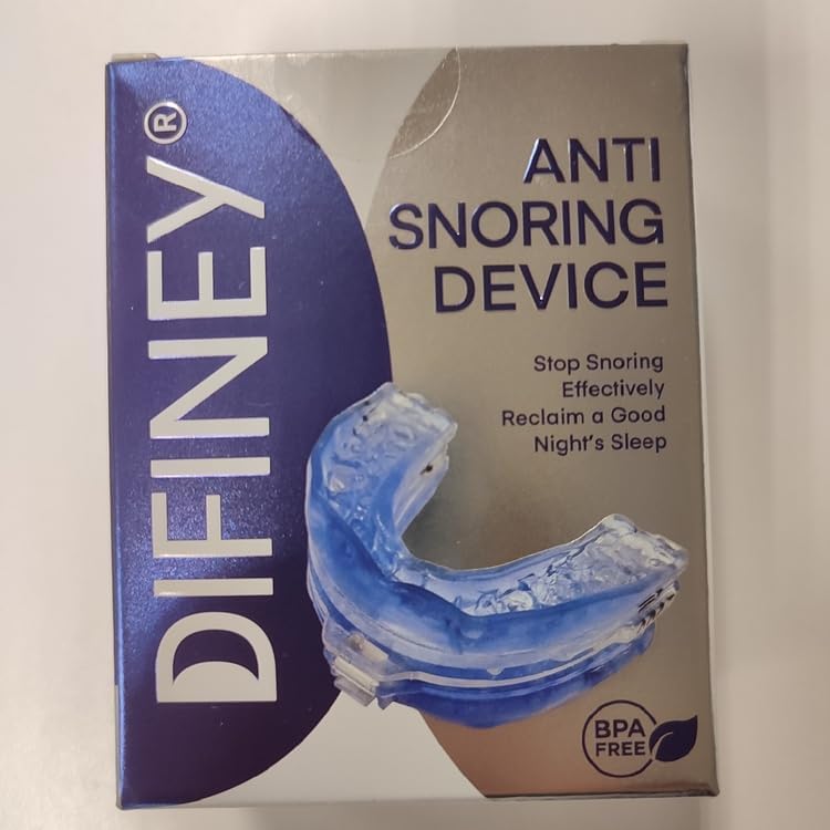 Difiney Anti Snoring Device: FDA-Cleared Anti Snoring Mouthpiece Mouth Guard - Effective Anti Snore Solution for Men and Women to Reclaim Peaceful Sleep (Blue)