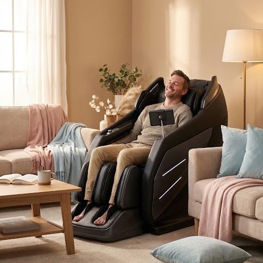 Osaki OS-3D Champ II | Brown Full Body Massage Chair | 3D SL-Track Massage | Zero Gravity | Lumbar Heating | Touchscreen C...
