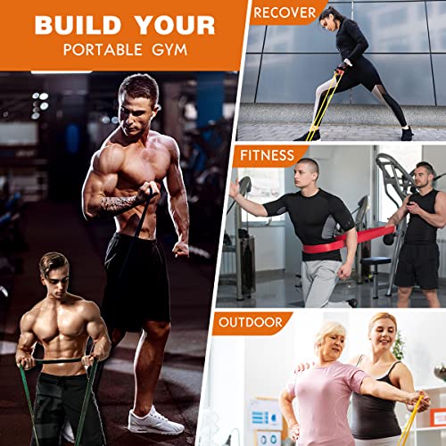 Resistance Bands,Pull Up Bands,Stretching Assist Bands Set for Men & WomenPortable Exercise, Muscle Training,Physical Ther...