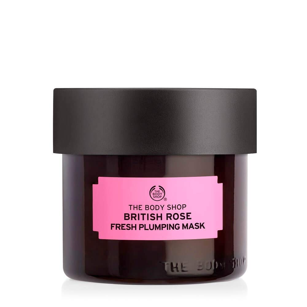 British Rose Fresh Plumping Mask by The Body Shop for Unisex - 2.6 oz Mask