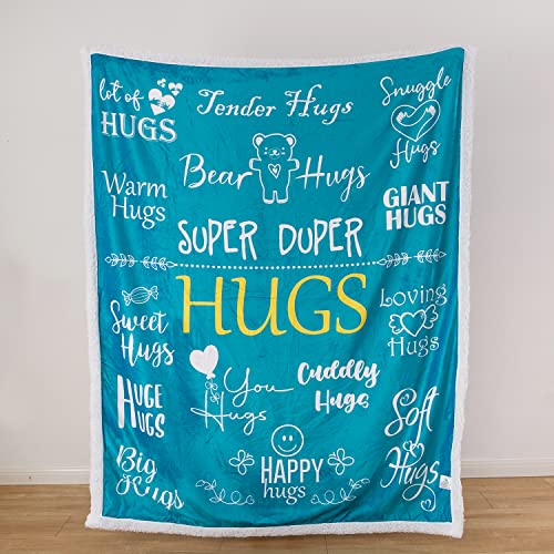 Piwaka Hug Blanket for Women - Get Well Gifts for Comfort & Care, Cozy Soft Flannel Fleece Throw, Surgery Recovery, Thinki...