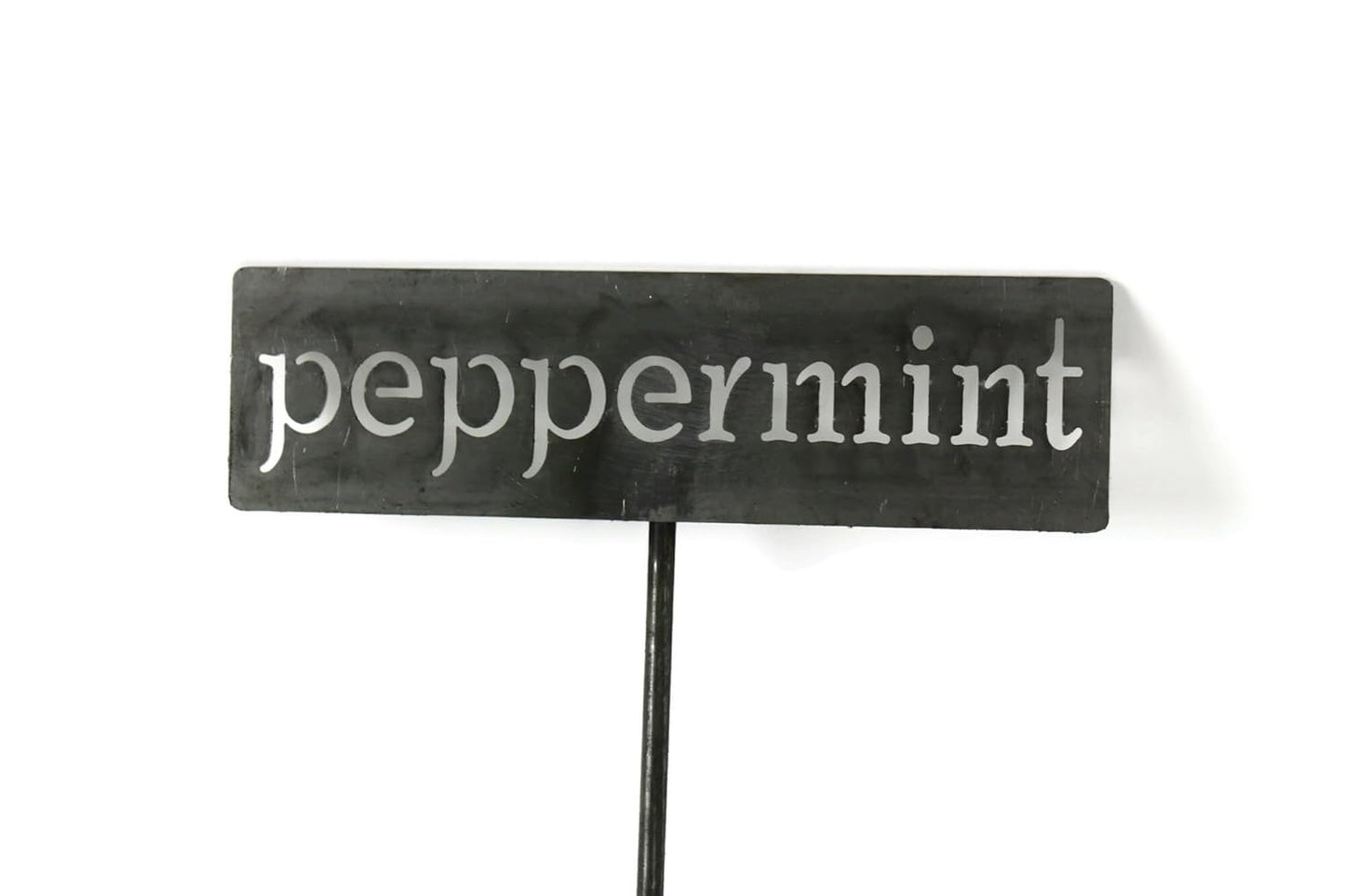 Classic Metal Garden Markers 19 Inches Tall (peppermint, Raw, Unfinished Steel (will rust with time))