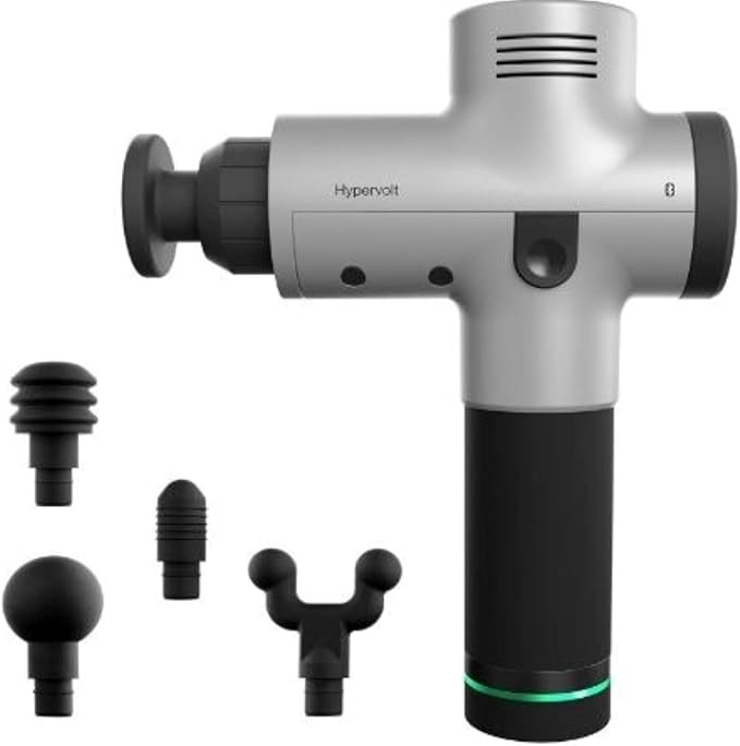 Hypervolt Bluetooth, Featuring Quiet Glide Technology - Handheld Percussion Massage Gun | 3 Speeds, 5 Interchangeable Head...
