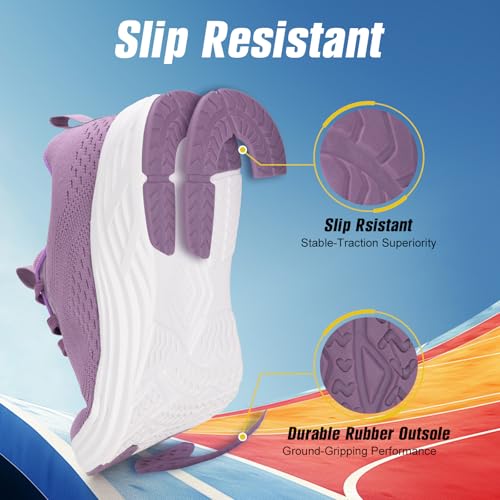 Rollstep Wide Toe Box Shoes Women Sneakers Extra Wide Width Arch Support Non-Slip Tennis Athletic Ultralight Running Shoes...