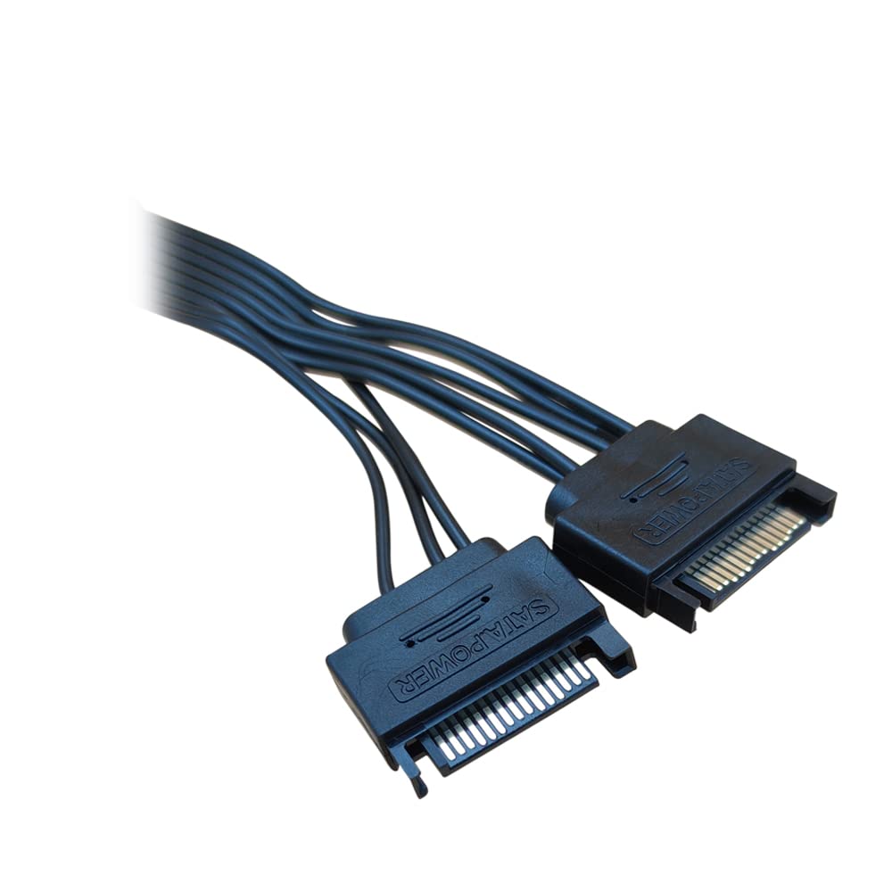 Comeap (2-Pack) Sata To 8 Pin Gpu Power Adapter, 8 Pin (6+2) Pcie To Dual Sata Splitter Cable 9-Inch(23Cm)