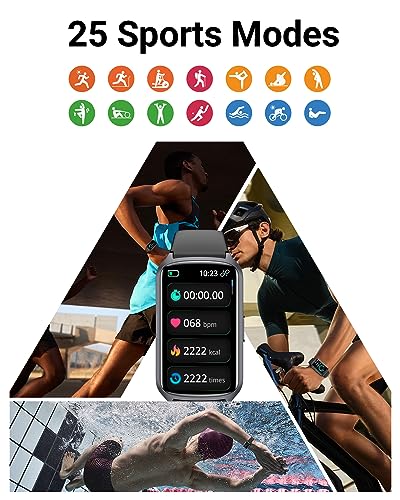 Amzhero Health Fitness Tracker with 24/7 Heart Rate, Blood Oxygen, Blood Pressure, Sleep Tracker, 5ATM Waterproof Activity...