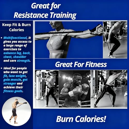 LUREASY 12pcs/Set Boxing Resistance Bands, Boxing Equipment,Training Equipment, Boxing Trainer, Boxing Gear, Latex Resista...
