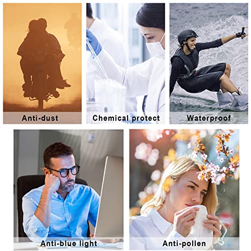 SQIMZAR Safety Glasses Goggles For Women Nurses Protective Eyewear,Anti Fog Safety Goggles