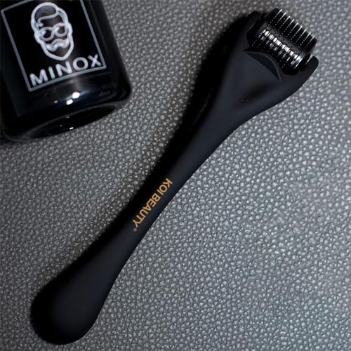 Koi Beauty Derma Roller Titanium Microneedle Roller, 540 Microneedling Roller for Men Women Face Scalp, Beard Roller for M...
