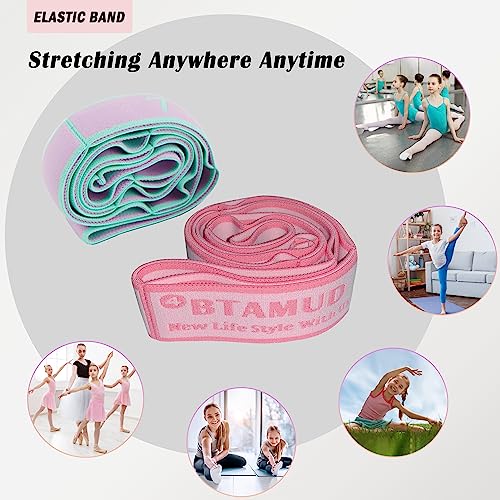 BTAMUD 2 PCS Stretch Strap for Kids Dance Elastic Band for Children Gymnastics Stretching Strap Kids Stretching Bands Mult...